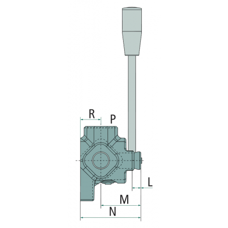 ZAWÓR HYDRAULICZNY KULOWY 3 DROGOWY 3/8 OTWARTY 60L